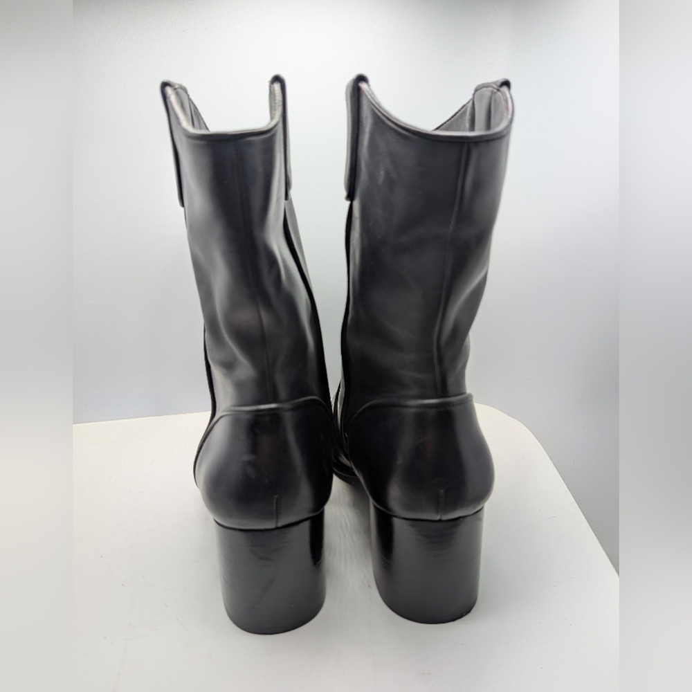 Aerosols Black Leather Boots - Picture 3 of 6